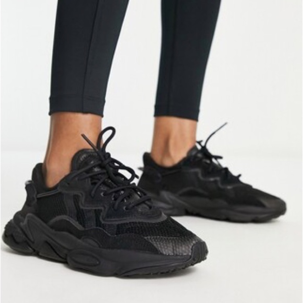 Adidas all Black Ozweegos - Picture 3 of 4